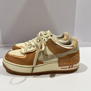 7.5 Nike AF1‎ Air Force 1 Peach Shadow Sisterhood Platform Sneaker Women's CLEAN